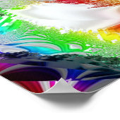 Metallic Mandelbrot 1 Poster (Ecke)