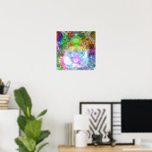 Metallic Mandelbrot 1c Poster (Heimbüro)