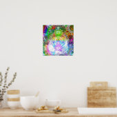 Metallic Mandelbrot 1c Poster (Küche)