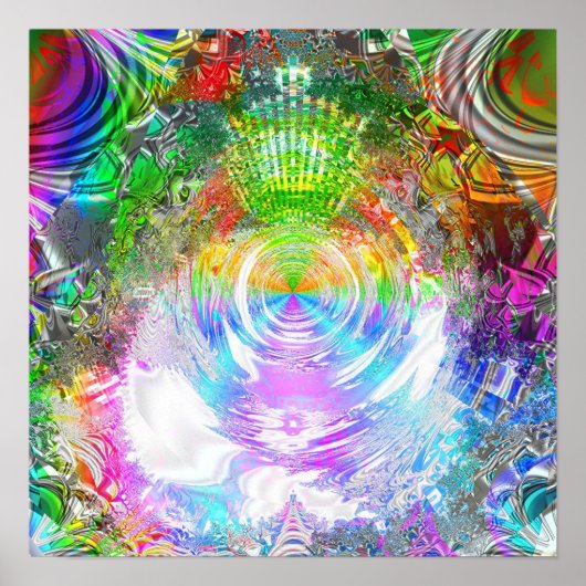 Metallic Mandelbrot 1c Poster (Vorne)
