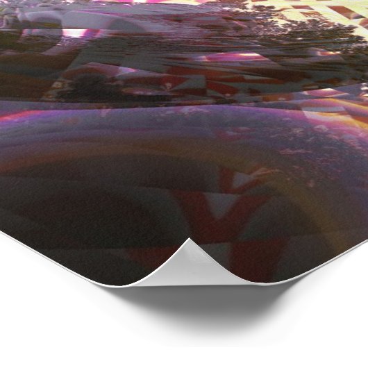 Metallic Mandelbrot 3 Poster (Ecke)