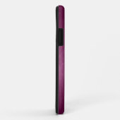 Metallic Maroon Red Brushed Aluminium Look Case-Mate iPhone Hülle (Hinten/Rechts)