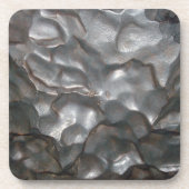 Metallic Meteorite Rock, Getränkeuntersetzer (Vorderseite)