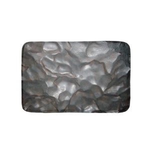 Metallic Meteorite Rock Pattern, Badematte