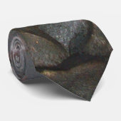 Metallic Meteorite Rock Pattern, Krawatte (Gerollt)