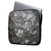 Metallic Meteorite Rock Pattern, Laptopschutzhülle (Vorderseite Links)