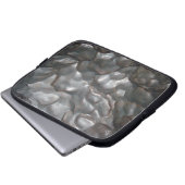 Metallic Meteorite Rock Pattern, Laptopschutzhülle (Vorne Knopf)