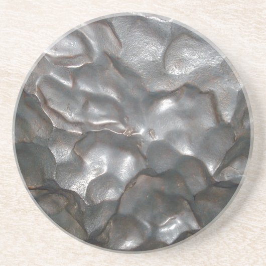 Metallic Meteorite Rock Print, Getränkeuntersetzer (Vorne)