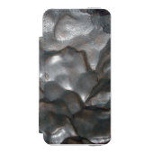 Metallic Meteorite Rock Print, Incipio iPhone Geldbeutel-Hülle (Folio Vorderseite)