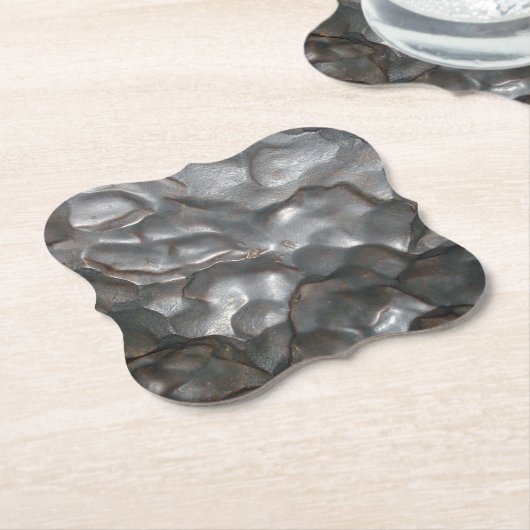 Metallic Meteorite Rock, Untersetzer (angewinkelt)