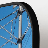 Metallic Nature Cityscape 1 Pickleball Paddle (Linke Seite)