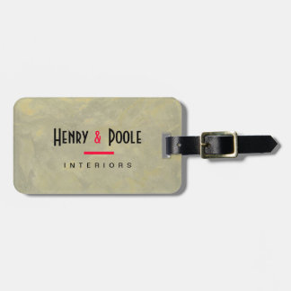 Metallic Plaster Interior Designer Gepäckstück Gepäckanhänger