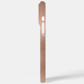 Metallic Rose Gold Glitter Personalized Case-Mate iPhone Hülle (Rückseite / Links)