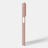 Metallic rose-gold texture, custom monogram Case-Mate iPhone hülle (Rückseite / Rechts)