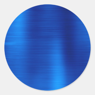Metallic Royal Blue Blank Runder Aufkleber