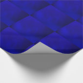 Metallic Royal Blue Geschenkpapier (Ecke)