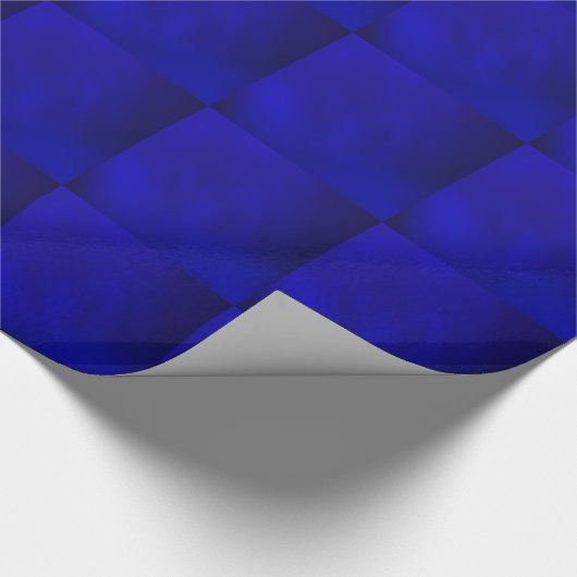 Metallic Royal Blue Geschenkpapier (Ecke)