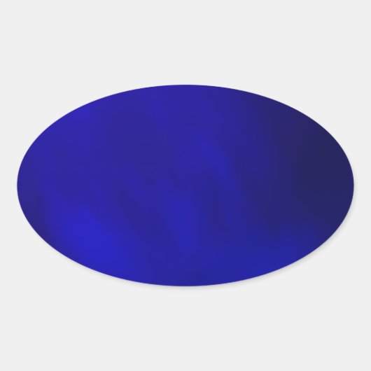 Metallic Royal Blue Ovaler Aufkleber (Vorderseite)