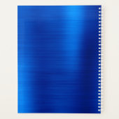 Metallic Royal Blue Signature Monogram Planer (Rückseite)