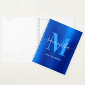 Metallic Royal Blue Signature Monogram Planer (Anzeige)