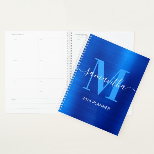 Metallic Royal Blue Signature Monogram Planer (Anzeige)