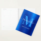 Metallic Royal Blue Signature Monogram Planer (Anzeige)