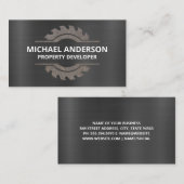 Metallic | Rundmetallsäge Visitenkarte (Vorne/Hinten)