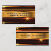 Metallic Shine Background Visitenkarte (Vorne/Hinten)