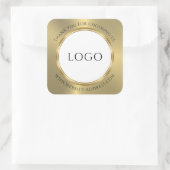 Metallic Shiny Gold Look Klassischer Round Sticker (Tasche)