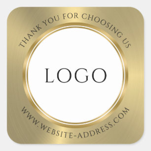 Metallic Shiny Gold Look Klassischer Round Sticker