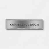 Metallic Silver Background  Türschild (Vorderseite )