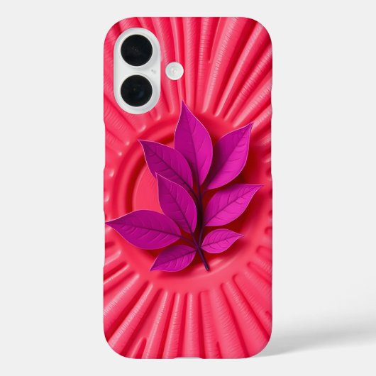 Metallic Silver Fuchsia Case-Mate iPhone Case (Rückseite)