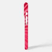 Metallic Silver Fuchsia Case-Mate iPhone Case (Rückseite / Links)