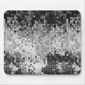 Metallic Silver Sequins Look Disco Mirrors Bling Mousepad (Vorne)