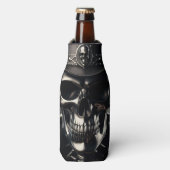 Metallic Skull Cowboy Flasche Cooler Flaschenkühler (Flaschenvorderseite)