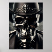 Metallic Skull Cowboy Poster (Vorne)