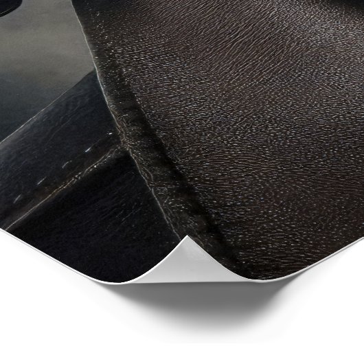 Metallic Skull Cowboy Poster (Ecke)