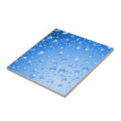 Metallic Sky Blue Rain Drops Fliese (Seite)