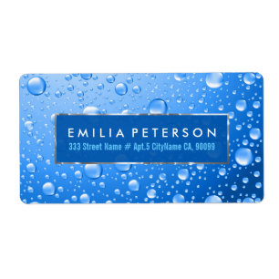 Metallic Sky Blue Rain sinkt Silberakzente