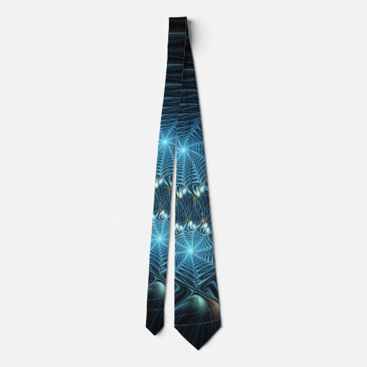 Metallic Spider Webs Krawatte (Rückseite)