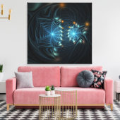 Metallic Spider Webs Leinwanddruck (Insitu (Wohnzimmer))