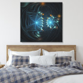 Metallic Spider Webs Leinwanddruck (Insitu (Schlafzimmer))