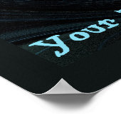 Metallic Spider Webs Poster (Ecke)