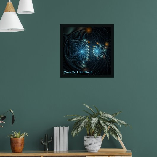 Metallic Spider Webs Poster (Wohnzimmer 1)