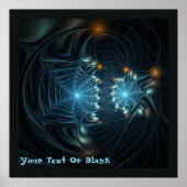 Metallic Spider Webs Poster (Vorne)