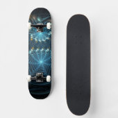 Metallic Spider Webs Skateboard (Vorderseite)