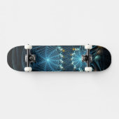 Metallic Spider Webs Skateboard (Horizontal)