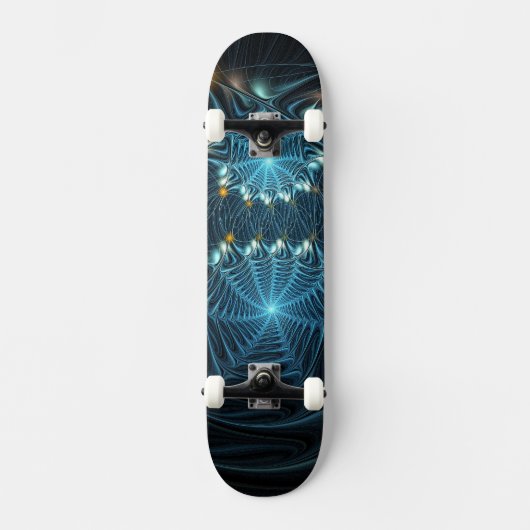 Metallic Spider Webs Skateboard (Vorderseite)