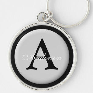 Metallic-Taste für Monogramm mit personalisiertem  Schlüsselanhänger