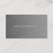 Metallic Texture Business Card Visitenkarte (Rückseite)